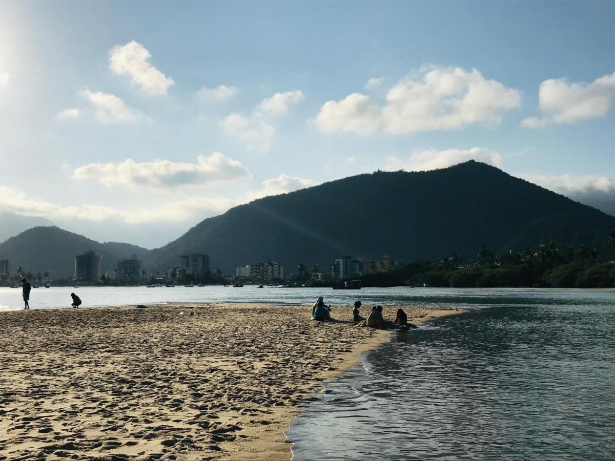 Apartamento Pe Na Areia Frente Para O Mar E Piscina Na Prainha Caraguatatuba Exterior foto